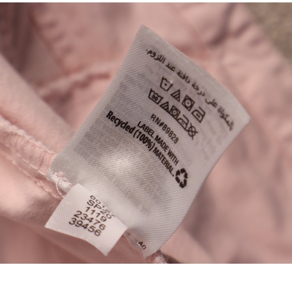 Charter Club Denim Jacket Womens PL Pink Button Front Pockets Cotton Blend Retro - Picture 10 of 13